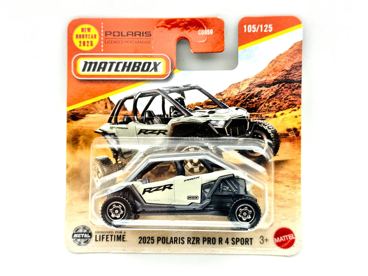Polaris RZR Pro R 4 Sport Matchbox 2025 Mainline 1:64 Blister Biały