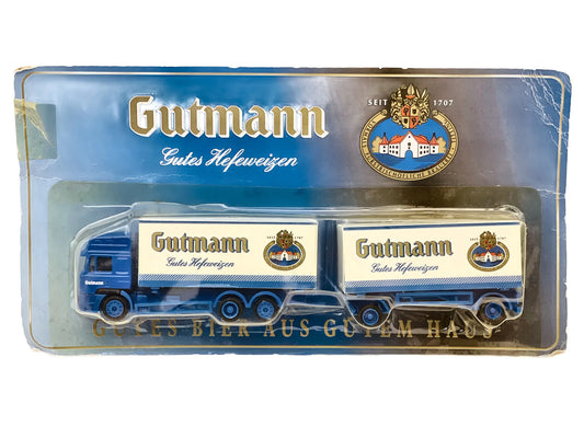MAN TRUCK Schneider Products 1:87 Gutmann Blister Niebieski Reklama