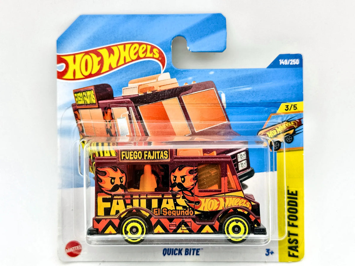 Quick Bite Hot Wheels 2025 Fast Foodie 1:64 Food Truck FUEGO FAJITAS