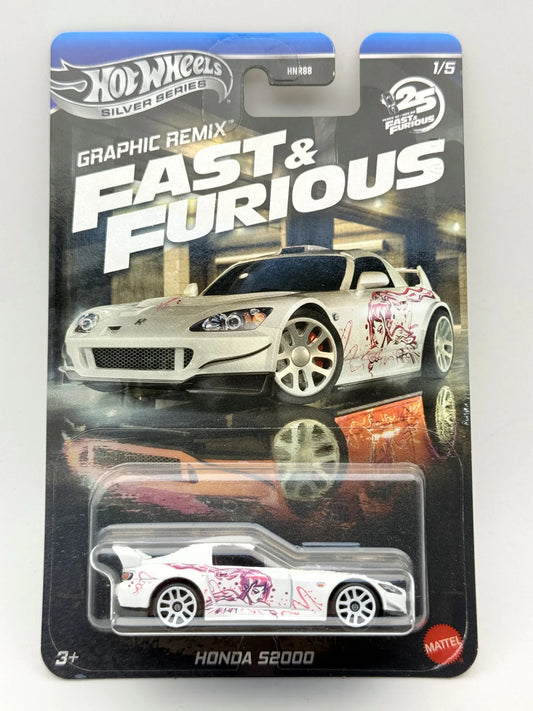 HONDA S2000, FAST & FURIOUS Fast & Furious Hot Wheels 2025 Biały 1:64