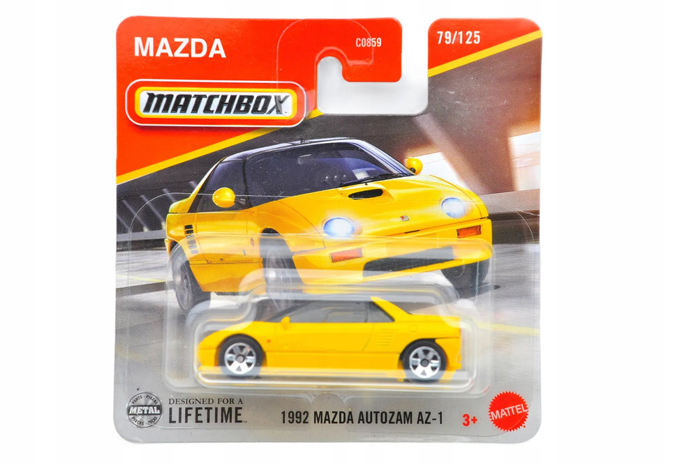 1992 MAZDA AUTOZAM AZ-1 Matchbox 2024 Żółty 1:64