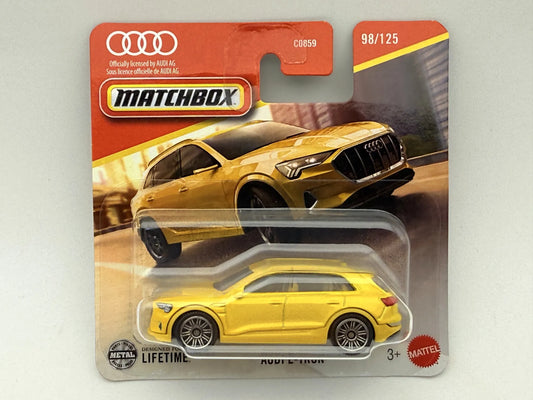 AUDI E-TRON Superfast Matchbox 2024 Żółty 1:64