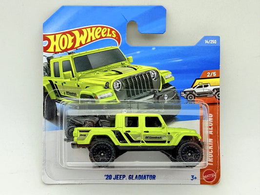 JEEP GLADIATOR, Hot Wheels 2025, Die cast JJH91N521, Zielony, 1:64