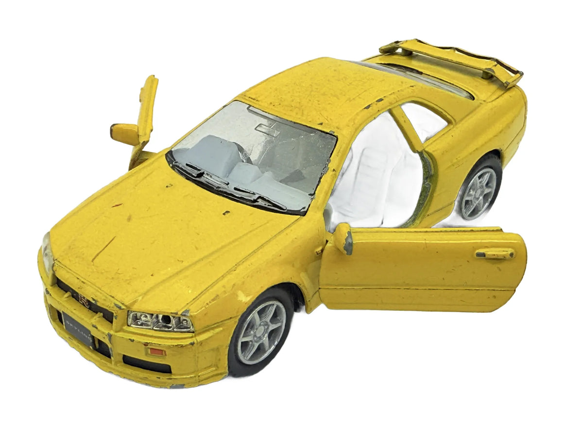Nissan Skyline Gtr Kinsmart Żółty 1:36
