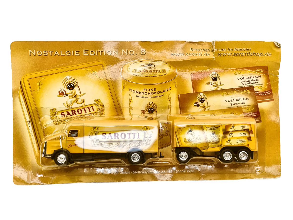 Magirus Deutz Grell 1:87 Ciężarówka Promocyjna SAROTTI Blister Żółty