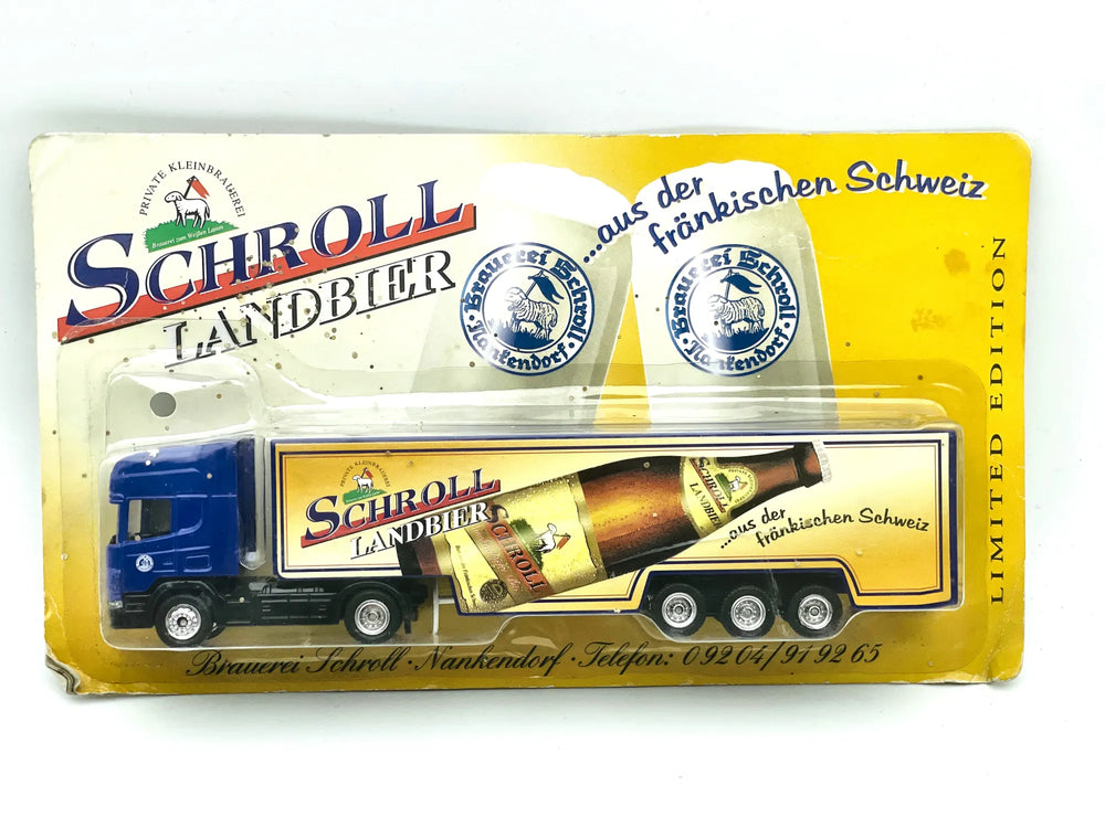 Scania Grell 1:87 Ciężarówka Promocyjna SCHROLL LANDBIER Blister Niebieski