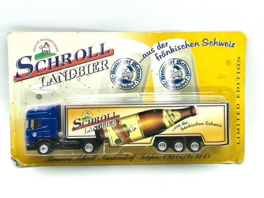 Scania Grell 1:87 Ciężarówka Promocyjna SCHROLL LANDBIER Blister Niebieski