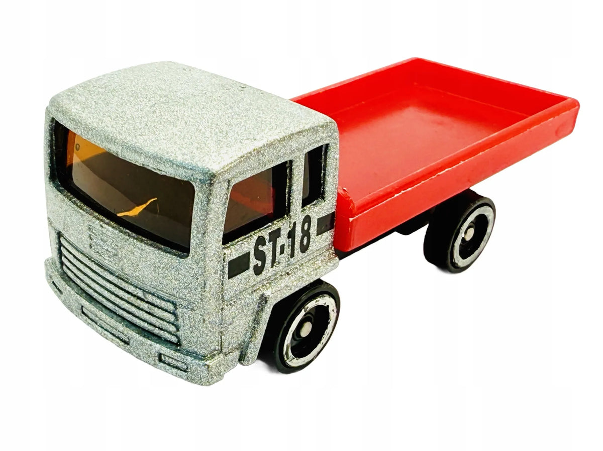 CIĘŻARÓWKA, Resoraki, Die cast St-18, Srebrny, 1:87
