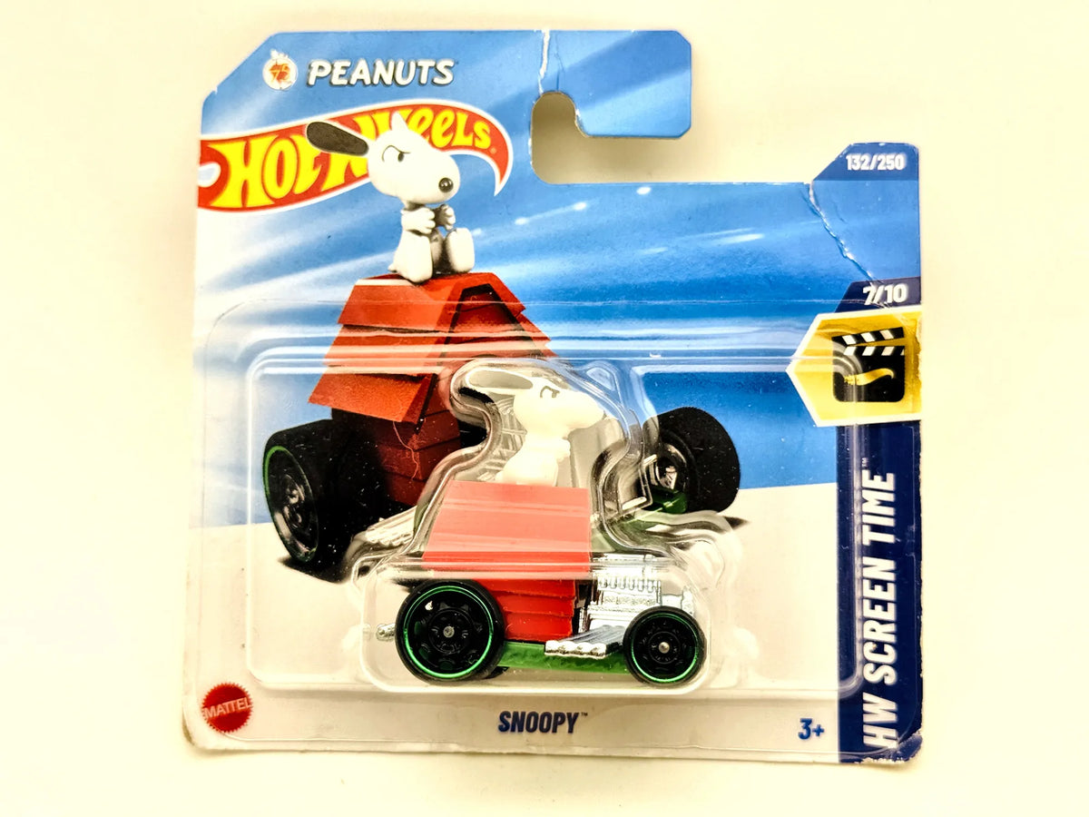 Snoopy Hot Wheels 2024 HW Screen Time 1:64 Blister Czerwony