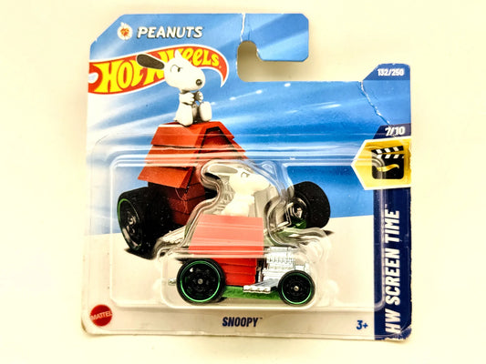 Snoopy Hot Wheels 2024 HW Screen Time 1:64 Blister Czerwony
