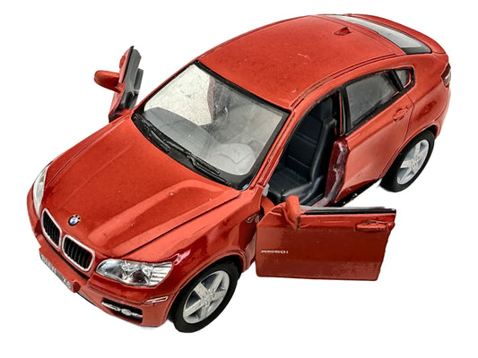 BMW X6 50I SUV, Kinsmart, Die cast, Czerwony, 1:38, Resoraki