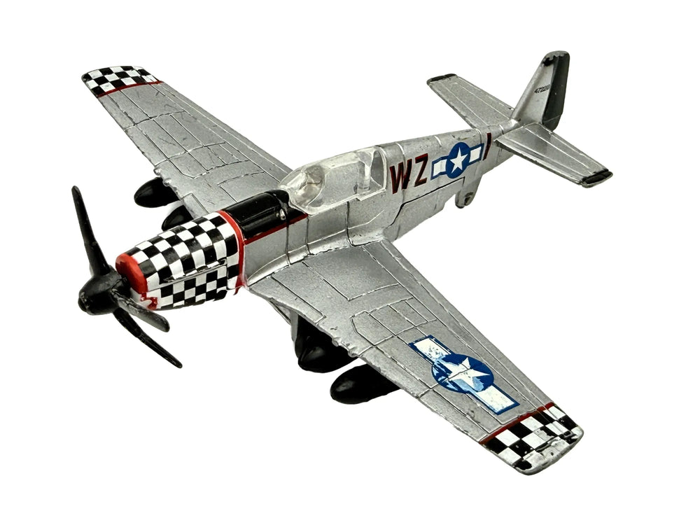 MYŚLIWIEC P-51 MUSTANG, MotorMax, Die cast 7003 193, Srebrny, 11,5 cm