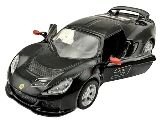 2012 LOTUS EXIGE S, Kinsmart, Die cast, Czarny, 1:32, Resoraki