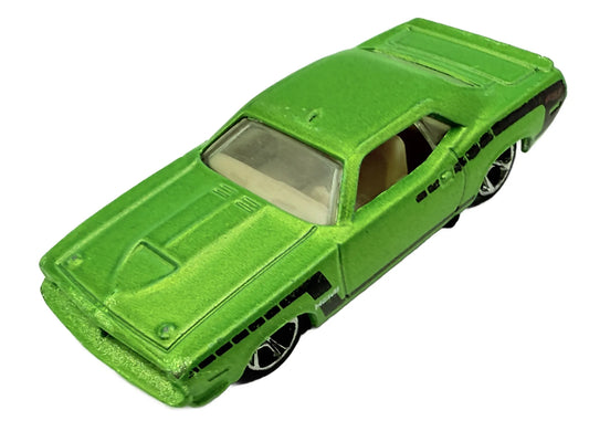 Plymouth AAR Cuda, Hot Wheels 2008, Die cast N4032, Resoraki, Zielony, 1:64