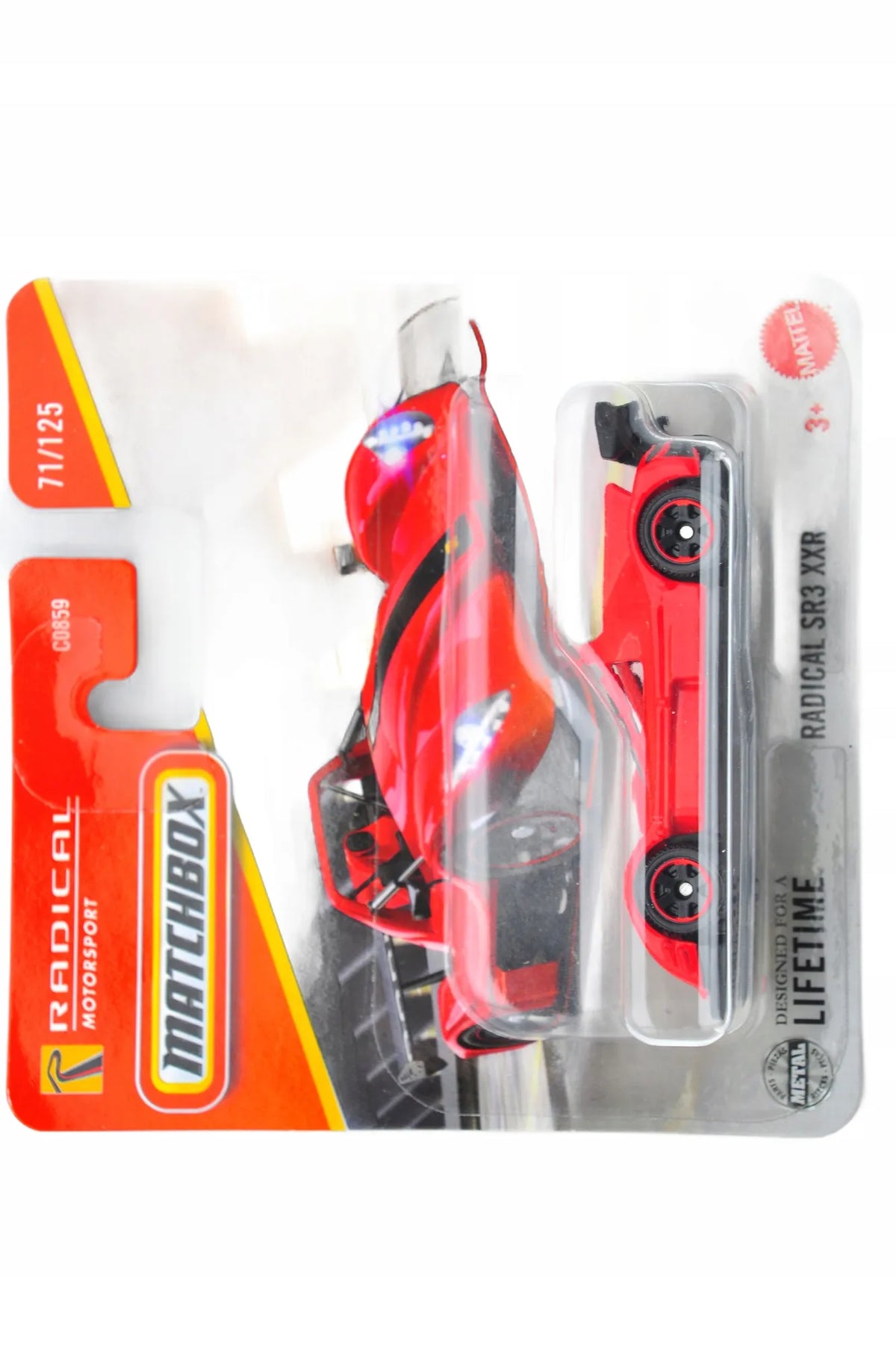 RADICAL SR3 XXR Matchbox 2023 Czerwony 1:64
