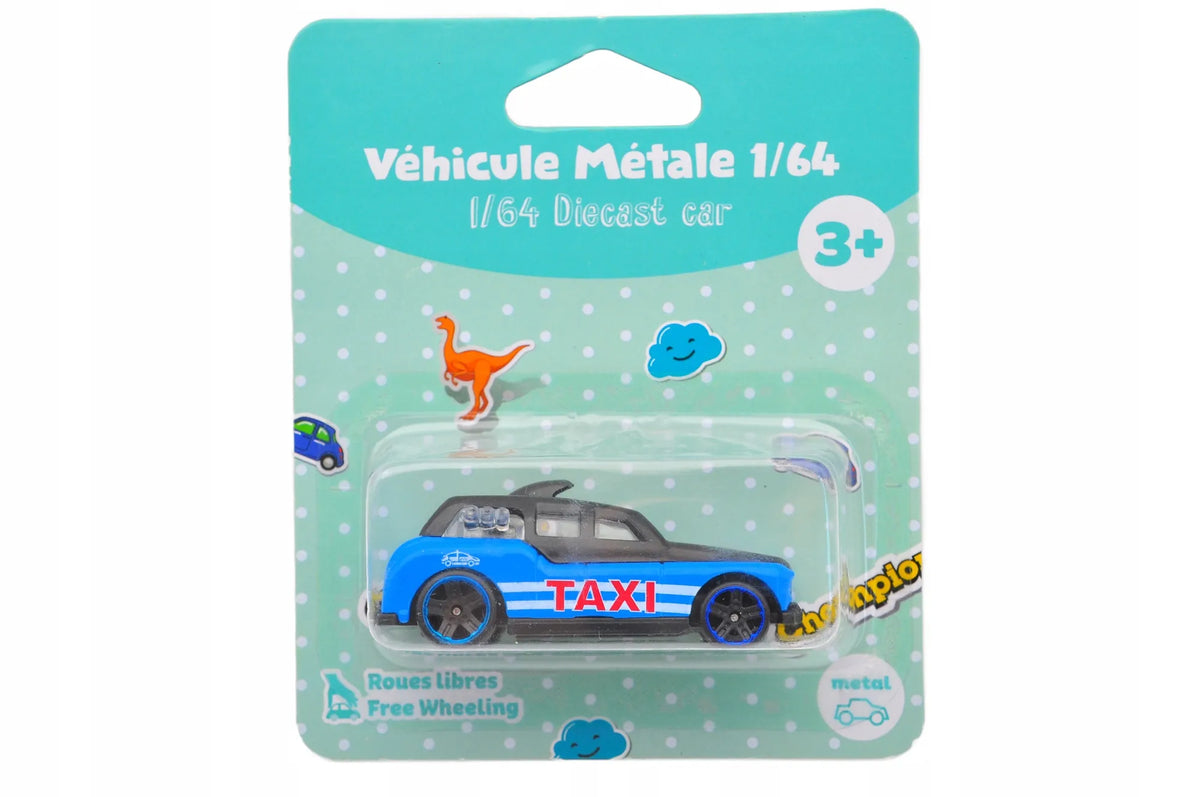 Taxi Champion Niebieski, 1:64 Vehicule Metale
