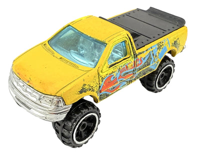1997 FORD F-150, Hot Wheels, Die cast 1NL, Żółty, 1:64, Resoraki