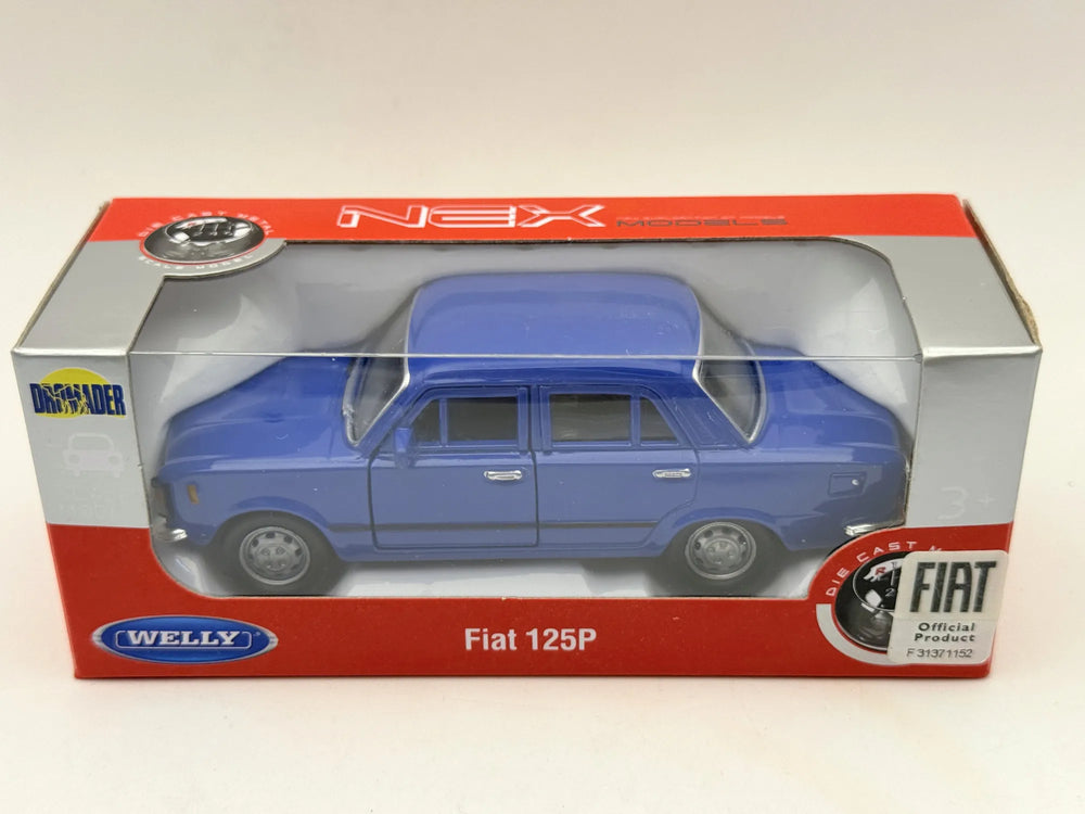 FIAT 125P NEX Welly Niebieski 1:34