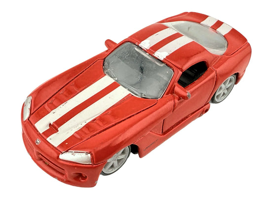 2008 DODGE VIPER SRT 10, Bburago, Die cast, Czerwony, 1:64, Resoraki