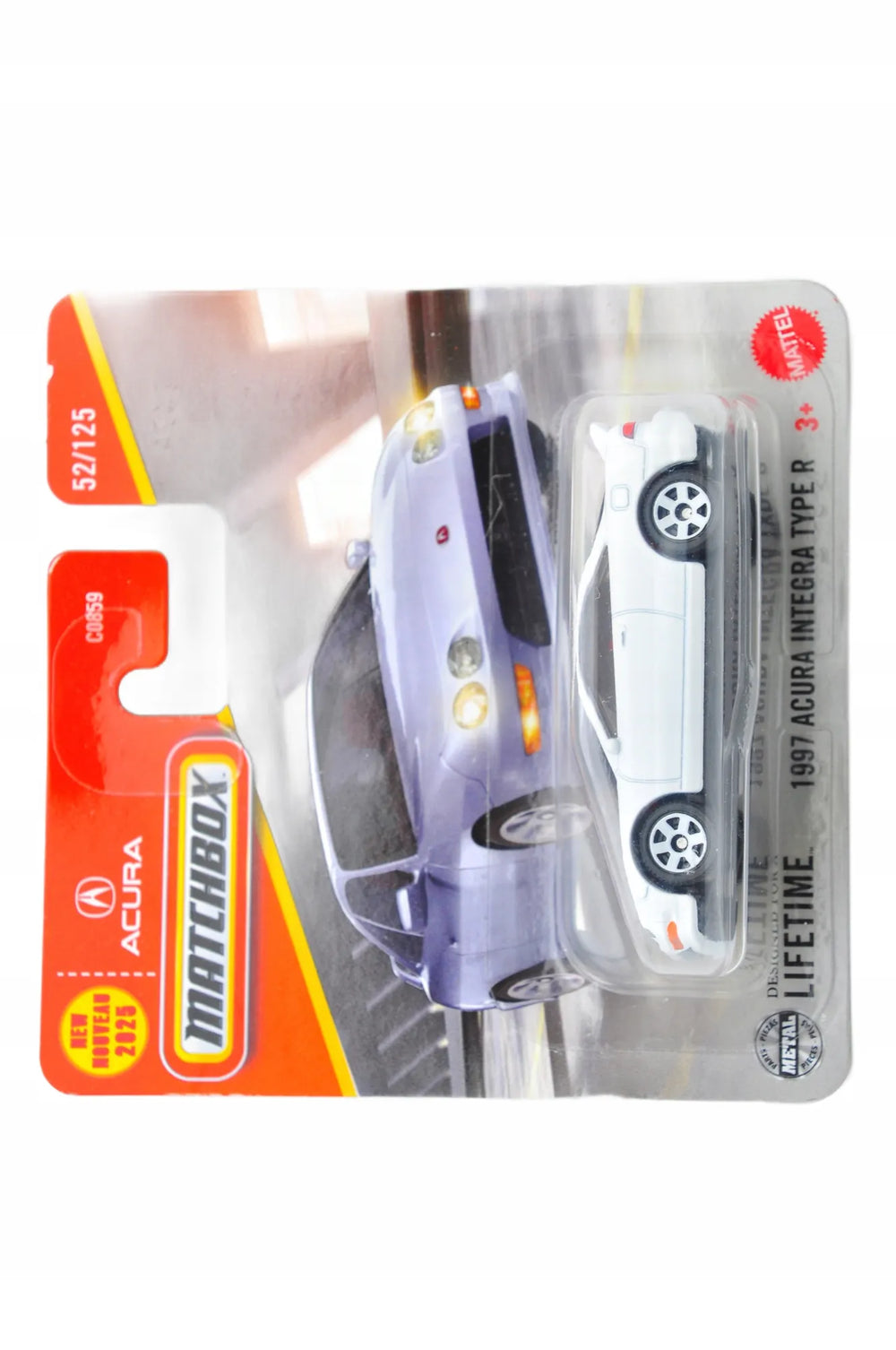 1997 Acura Integra Type R Matchbox 2024 Biały 1:64