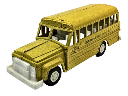 Autobus School Bus Tootsie Toy '80 Żółty 1:55 Made in United States