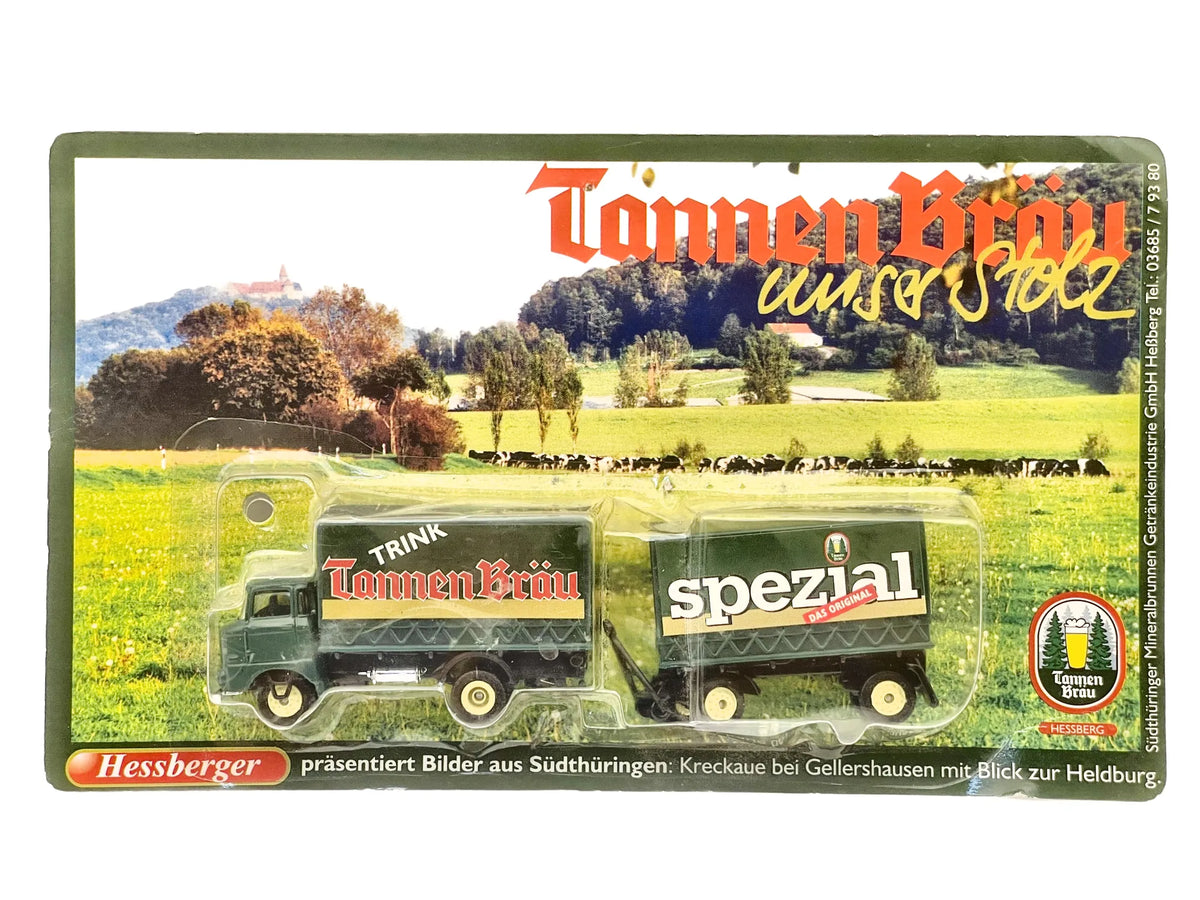 IFA W50L TRUCK Grell 1:87 Ciężarówka Promocyjna TannenBräu Blister Zielony