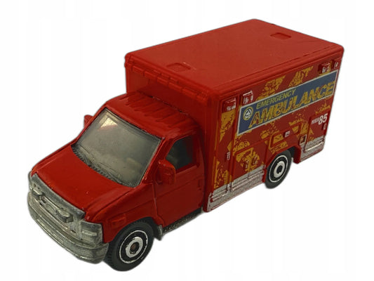 Ford E-350 Ambulance Hot Wheels 2009 Czerwony 1:64