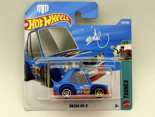 MAZDA RX-3 Tooned Hot Wheels 2026 Niebieski 1:64