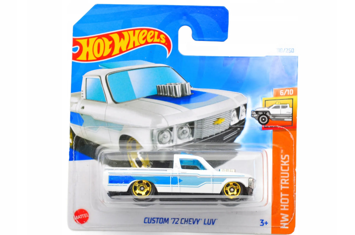 CUSTOM '72 CHEVY LUV Hot Wheels 2024 Biało-Niebieska 1:64