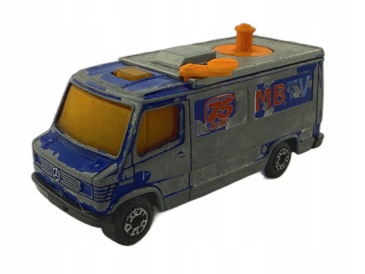 News Truck Mainline Matchbox 1989 Szary 1:64