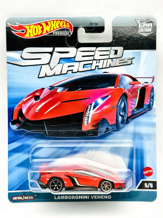 Lamborghini Veneno Hot Wheels 2021 1:64 Blister Czerwony