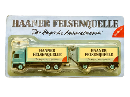 Mercedes-Benz Actros Grell 1:87 HAANER FELSENQUELLE Blister Turkusowy