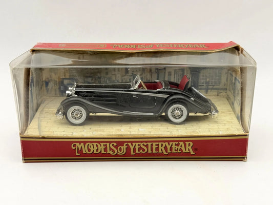 MERCEDES-BENZ 540K Models of Yeasteryear Matchbox Czarny 1:32 Made in Macau