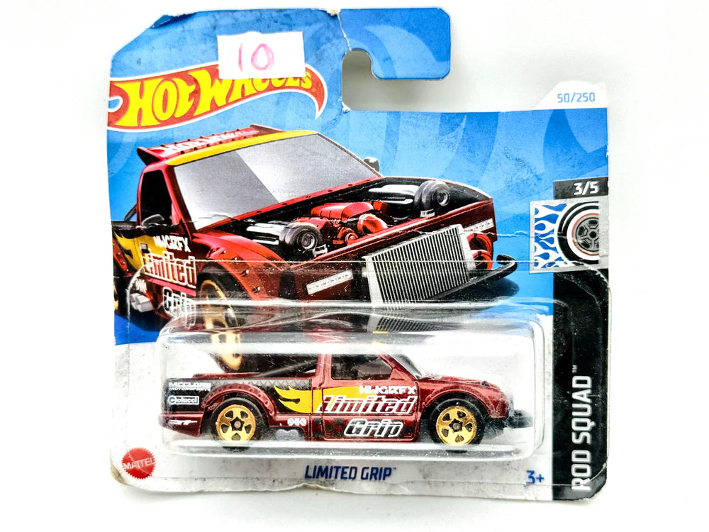 Limited Grip Hot Wheels 2024 Rod Squad 1:64 Blister Czerwony