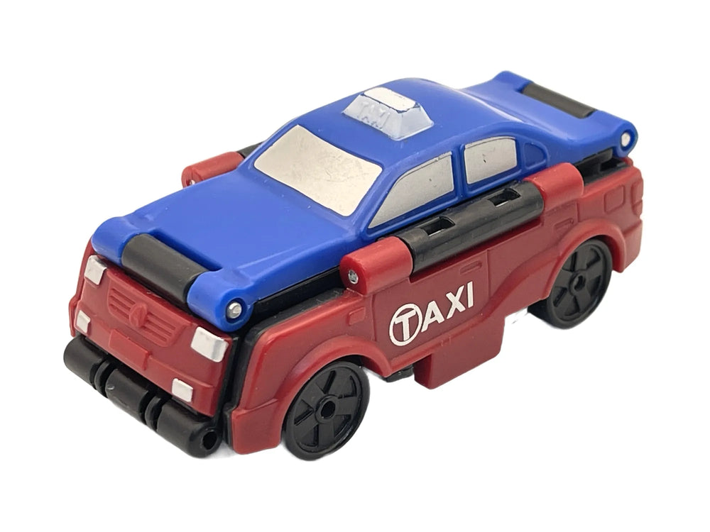 Flip Cars 2 in 1 City Taxi & Pickup Truck, Auldey AUBY 2019, Resoraki, 1:64