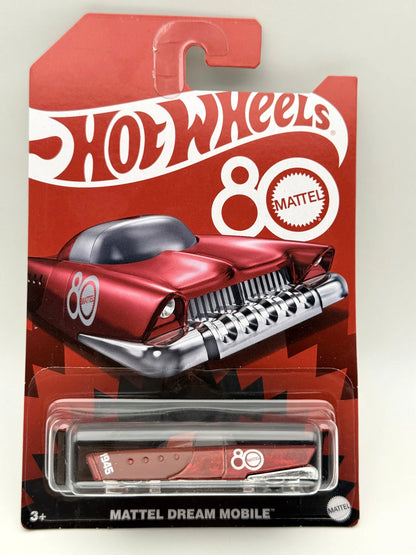 MATTEL DREAM MOBILE, Hot Wheels 2024, Die cast JGF64, Bordowy 1:64 Resoraki