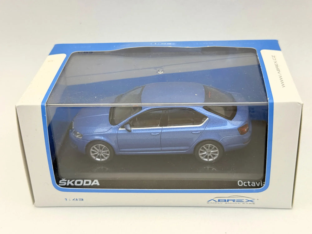 ŠKODA OCTAVIA MK3 Z 2012 R. Abrex Niebieski 1:43