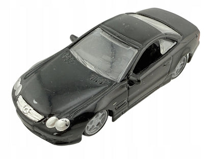 MERCEDES-BENZ SL 55 AMG, Bburago, Resoraki, Die cast 11635, Czarny, 1:64