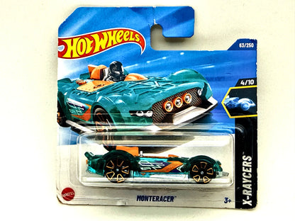 Monteracer Hot Wheels 2025 X-Raycers 1:64 Blister Turkusowy