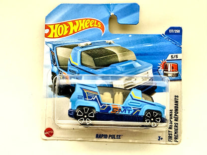 Rapid Pulse Hot Wheels 2025 HW FIRST RESPONSE 1:64 EMT Blister Niebieski
