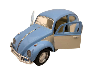 VOLKSWAGEN CLASSICAL BEETLE 1967, Kinsmart, Vintage Die cast Niebieski 1:32