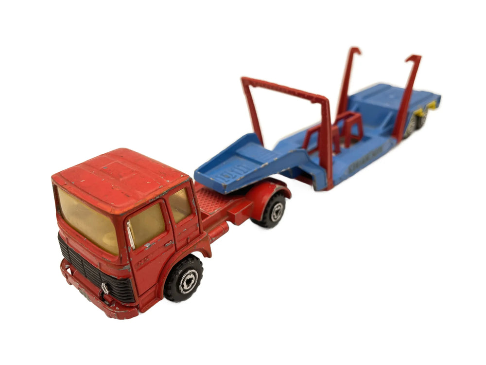 CAR TRANSPORTER Renault Saviem, Majorette, Made in France, VINTAGE, 1:60