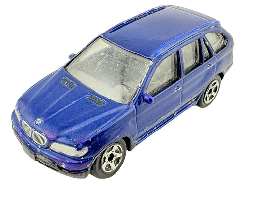 BMW X5, SUV, Realtoy, Die cast, Niebieski, 1:61, Resoraki