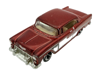 55 Chevy Hot Wheels Czerwony 1:64
