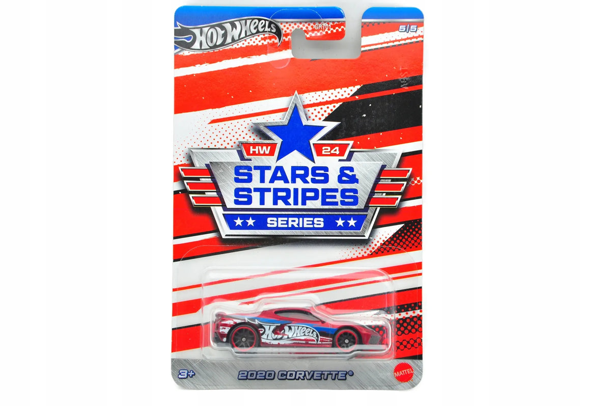 2020 Corvette Stars & Stripes Hot Wheels 2023 Czerwony 1:64