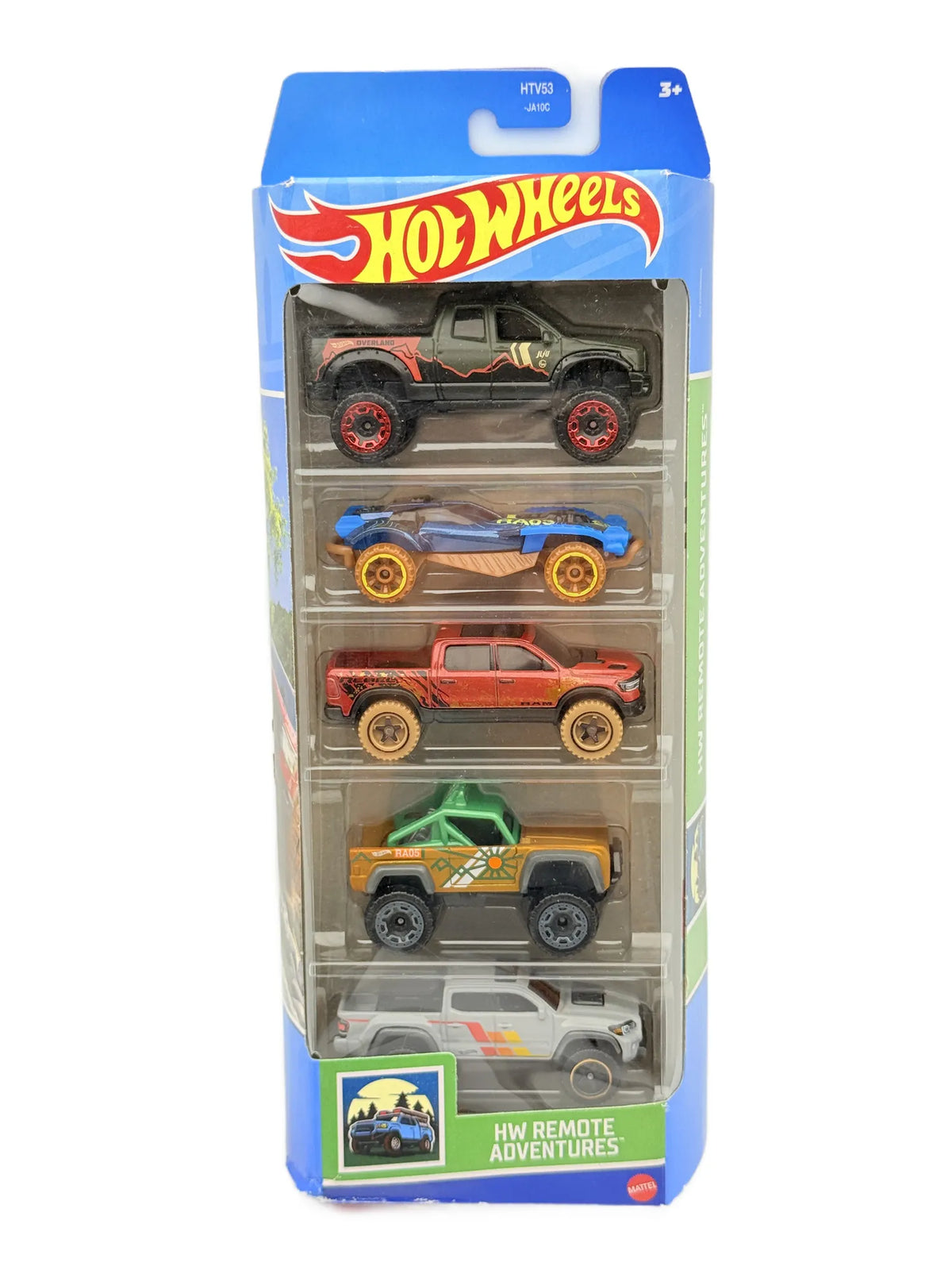 2020 Ram 1500 Rebel Hot Wheels 2023 Czerwony 1:64 5 Pack