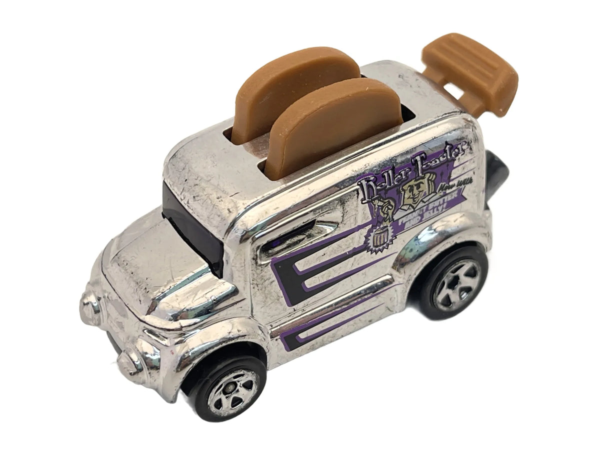 Roller Toaster, Hot Wheels 2016, Resoraki, Die cast, Srebrny chrom, 1:64