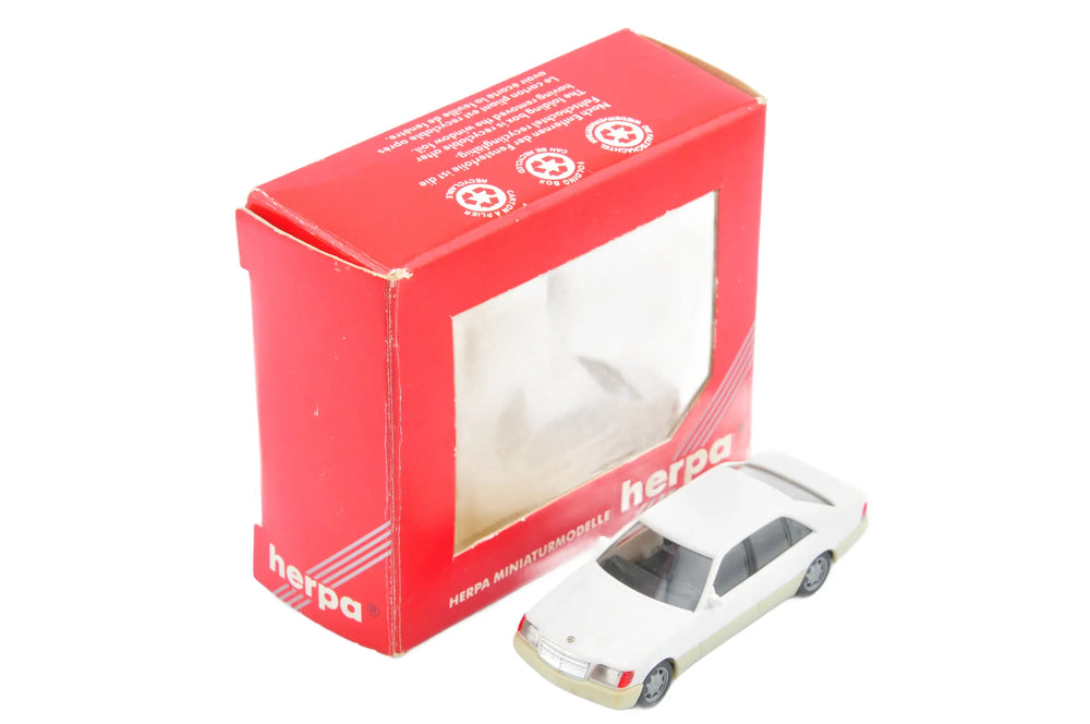 Mercedes-Benz 600 Sel, Herpa, Made in Germany, Die cast Resoraki Biały 1:87