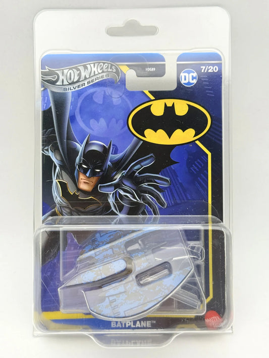 BATPLANE SILVER Hot Wheels 2024 Srebrny 1:64 Protektor