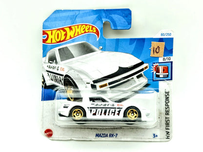 Mazda RX-7 Hot Wheels 2024 HW FIRST RESPONSE 1:64 Policja POLICE Policja